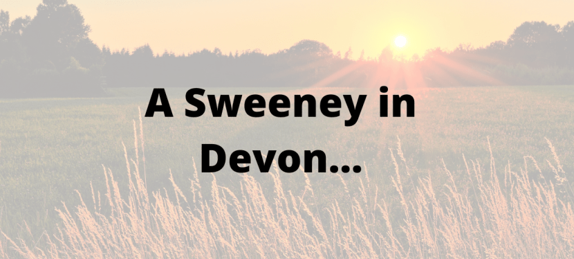 A Sweeney in&nbsp;Devon…
