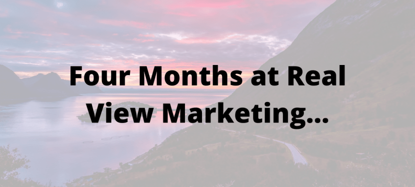 Reflecting on four months at Real View&nbsp;Marketing
